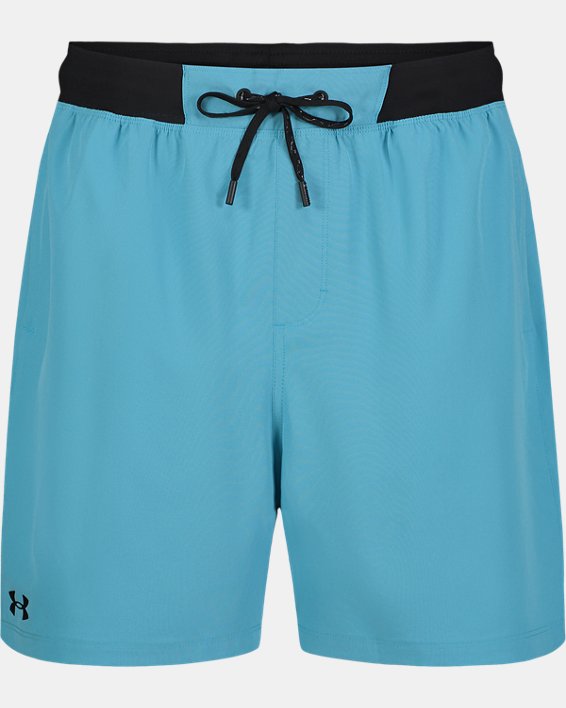Men's UA Comfort Waistband Notch Shorts, Blue, pdpMainDesktop image number 5